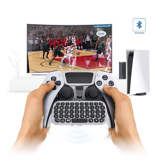 DOBE PS5 Controller Bluetooth Keyboard TP5-0556 White