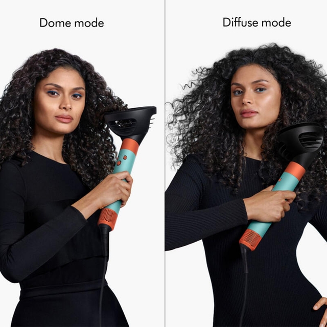 Dyson Airwrap HS08 Complete Long Wave+curl diffuser with Gift Box 533736-01 Patina/Topaz