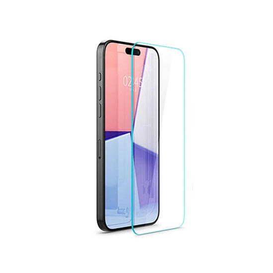 Spigen Glass Screen protector EZ Fit For Apple iPhone 15 Plus AGL06887 Transparent