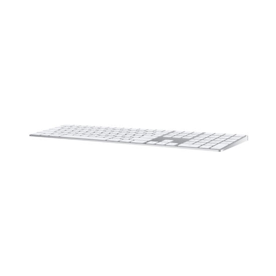 Apple Magic Keyboard with Numeric Keypad Wireless Rechargable Silver MQO52LL/A