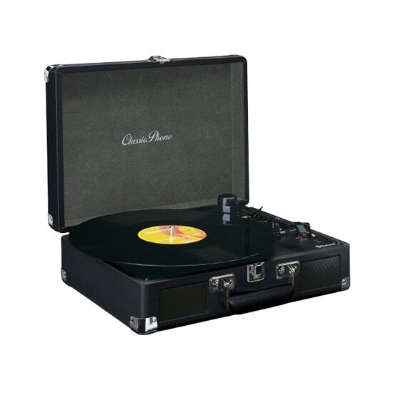 Lenco TT-115 Bluetooth Turntable With Built-In Speakers Black