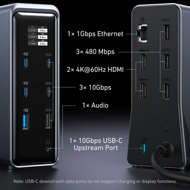 Anker Prime Charging Docking Station 14in1 160W A83B63A1 Black