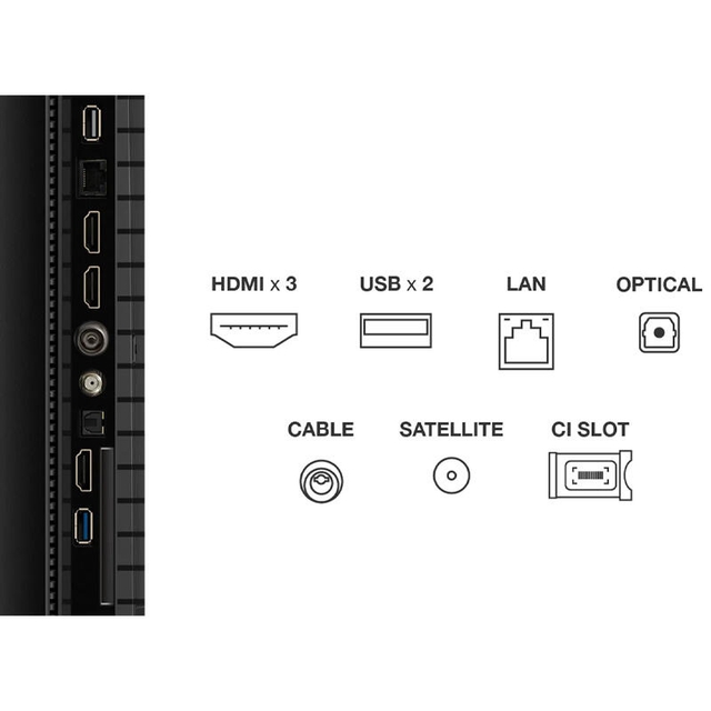 TCL TV 75P7K Black