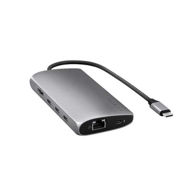 Satechi USB-C MultiPort Adapter 8K with Ethernet V3 ST-P8KEM Space Grey
