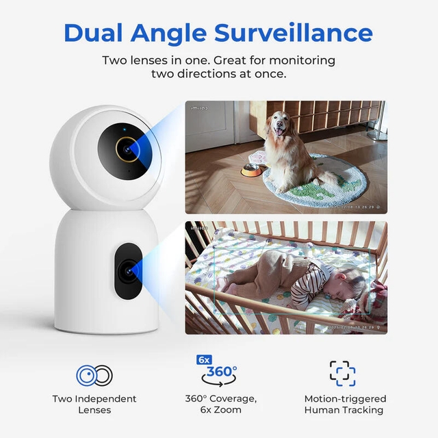 Xiaomi imilab C30 Dual Home Security Camera CMSXJ111A White