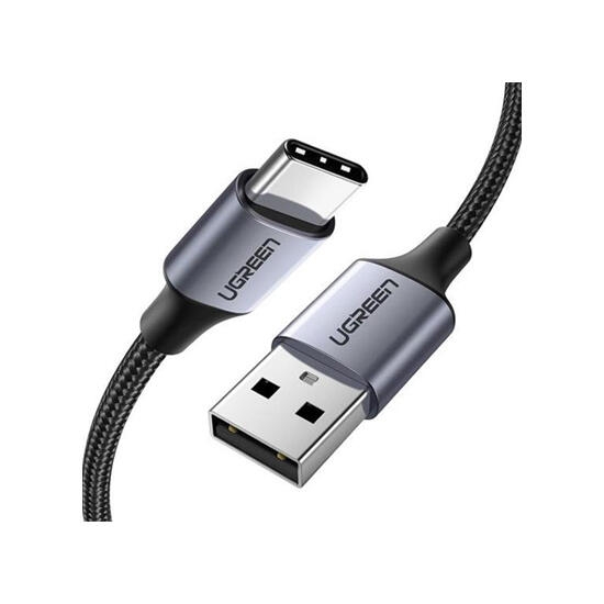 Ugreen USB 2.0 A to USB-C Cable Nickel Plating Aluminum Braid 2m 60128 Black