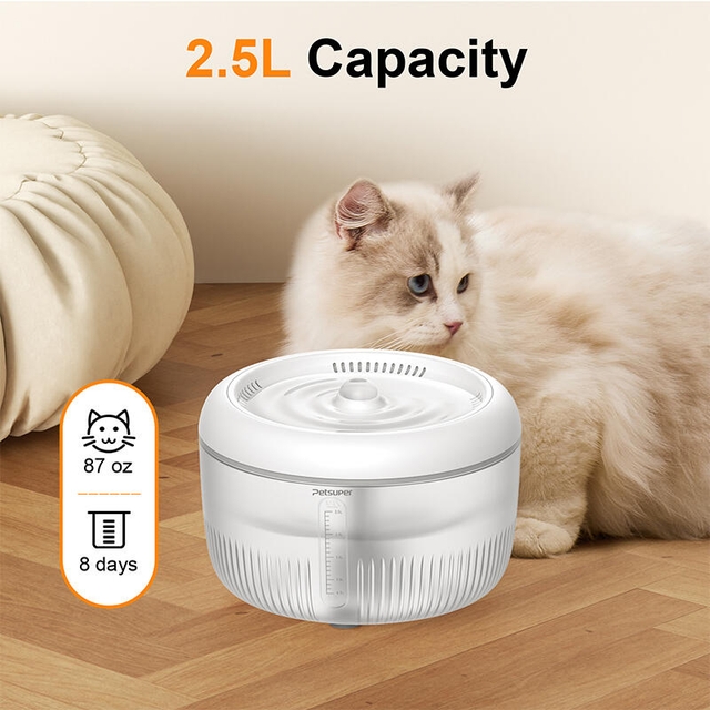 Petsuper Smart Pet Drinking Fountain PW02 White