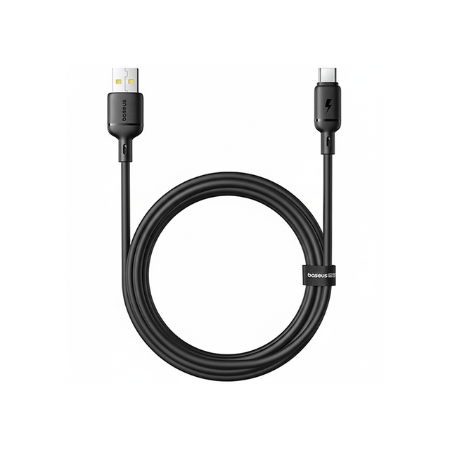 Baseus Silky Fast Charging Data Cable USB-A to USB-C 3A 2m P10377703113-03 Black