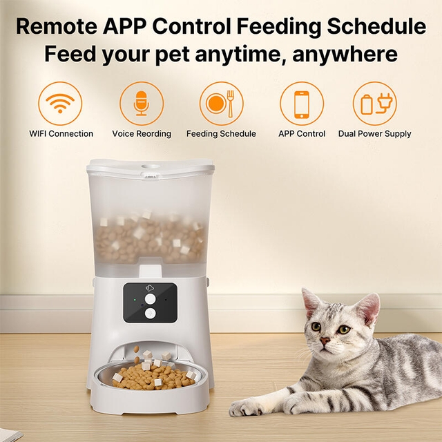 Petsuper Smart Pet Feeder PF02-2 White