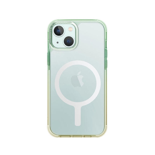 Uniq Hybrid Magclick Charging Combat Duo Iphone 15 Sea Green/ Soft Yellow