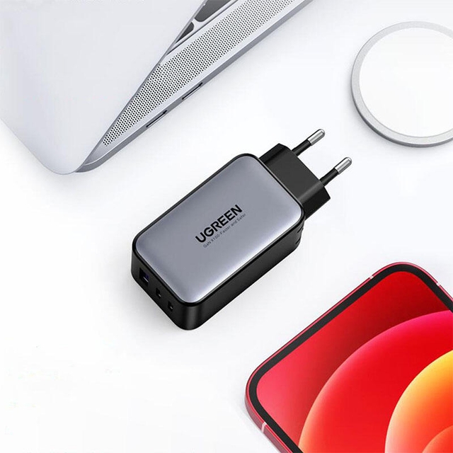 Ugreen 65W USB C GaN Charger 3 Ports 10335 Grey