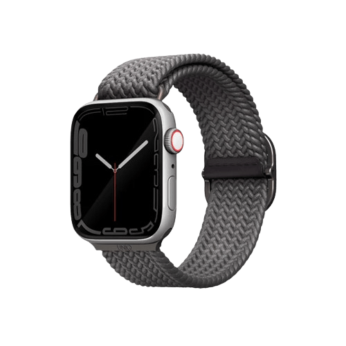 Uniq Aspen Designer Edition Braided Apple Watch Strap 45/44/42Mm Pebble Grey