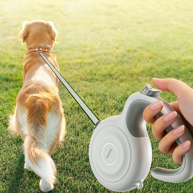 Petsuper Retractable Leash PL03 White