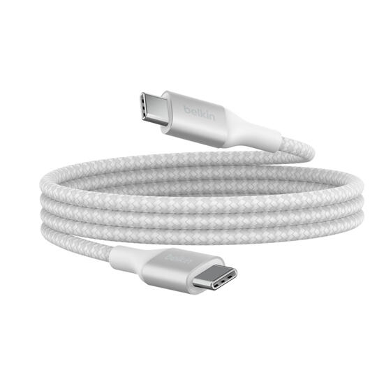 Belkin 240W Braided C-C CABLE 1M CAB015BT1MWH White