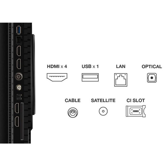 TCL TV 55P8K Black