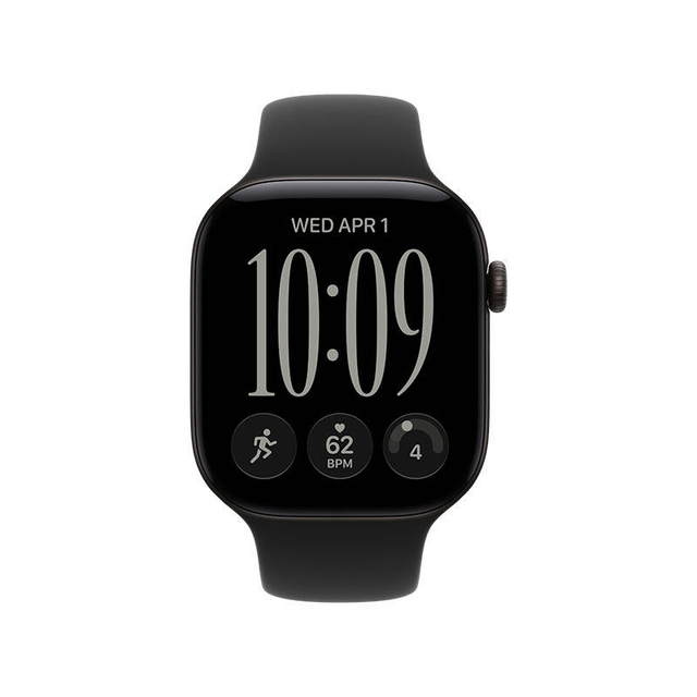 Apple Watch Series 12 GPS 46mm Black Aluminium Case with Black Sport Band