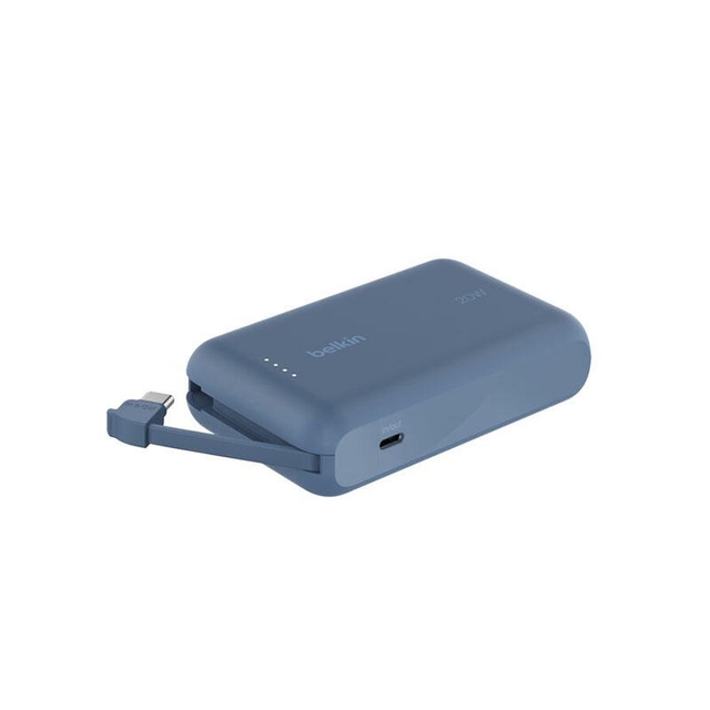 Belkin Power Bank 10000mAh With Integrated Cable BPB021HQBL Blue