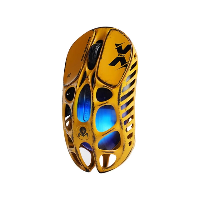 GravaStar Gaming Mouse Special Edition Mercury X Pro Wireless 8K Dongle Battle Worn Yellow