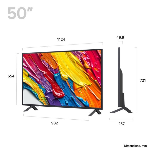 LG TV 50QNED82A6B Black