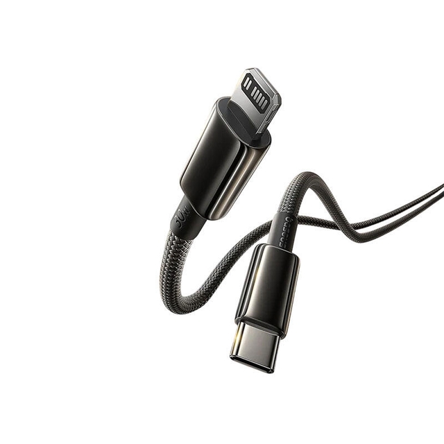Baseus Tungsten Gold Air Fast Charging Data Cable USB-C to iP 30W 2m E0429201 Cluster Black