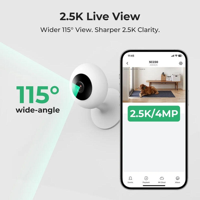 Xiaomi Imilab SC230 2.5K WiFi Indoor Security Camera White