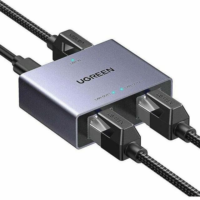 Ugreen Gigabit Ethernet Splitter 45311 Grey