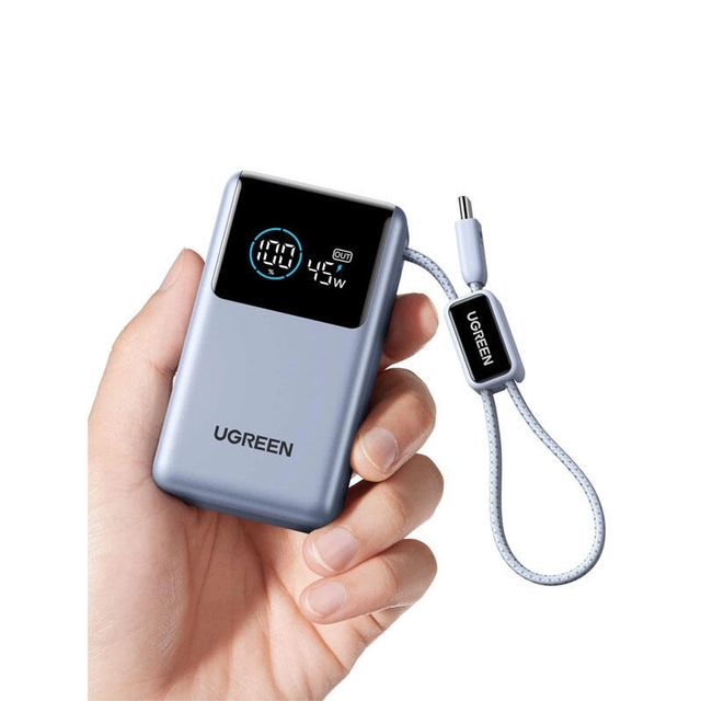 Ugreen Nexode Pro 10000mAh Type-C USB Power Bank With Built-in Type-C Cable 75701B