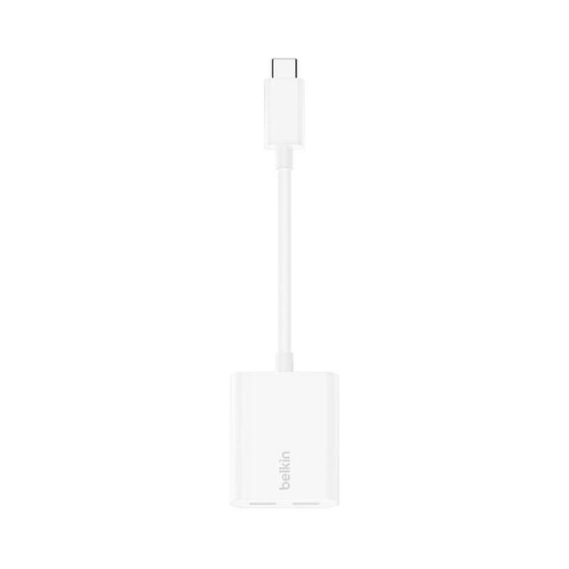 Belkin USB-C Audio Charge Adapter White