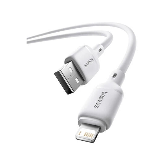 Baseus Silky Series Fast Charging Cable USB to Lightning 2.4A 2m P10377702213-01 Moon White