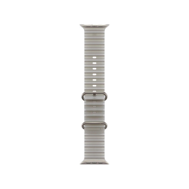 Apple Watch Ultra 4 GPS 49mm Natural Titanium Case with Translucent Grey Ocean Band