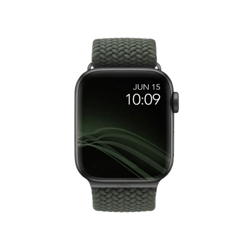 Uniq Aspen Braided Apple Watch Strap 46/45/44/42Mm Green