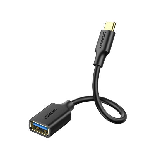 Ugreen USB-C Male to USB 3.0 Female OTG Cable 30701 Black