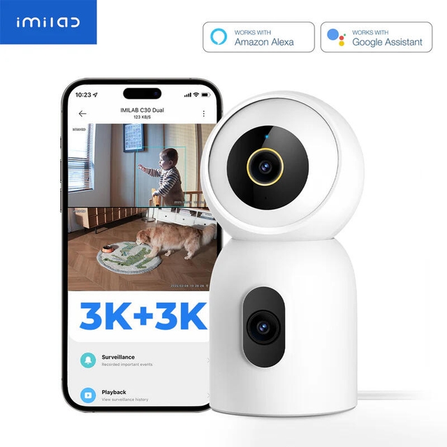 Xiaomi imilab C30 Dual Home Security Camera CMSXJ111A White