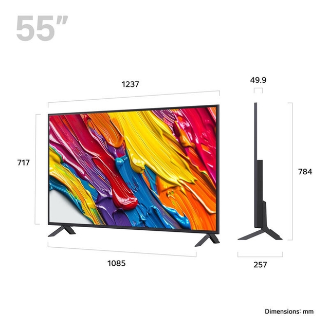 LG TV 55QNED82A6B Black