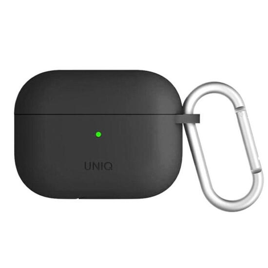 Uniq Nexo Active Hybrid Silicone Airpods 3Rd Gen Case With Sports Ear Hooks Grey