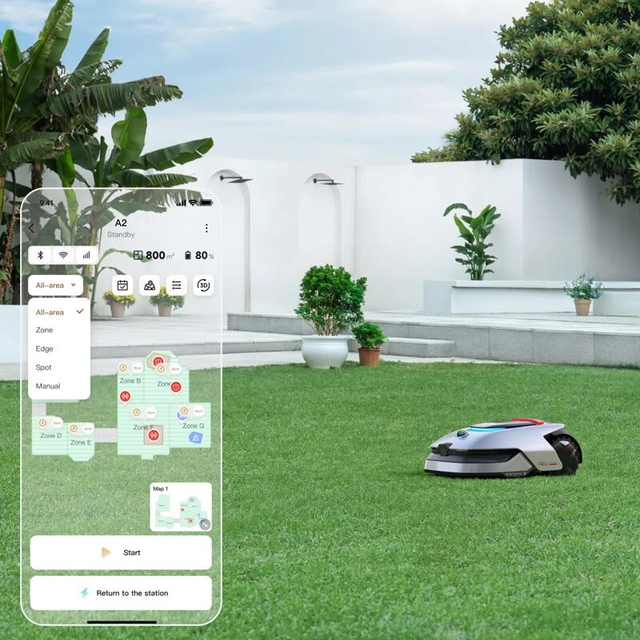 Dreame Robotic Lawn Mower A2 1200m Silver/Black