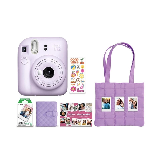 Fujifilm Instax Mini 12 Instant Camera Bundle Lilac Purple