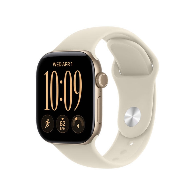 Apple Watch Series 12 GPS 42mm Light Gold Aluminium Case with Sand Sport Band