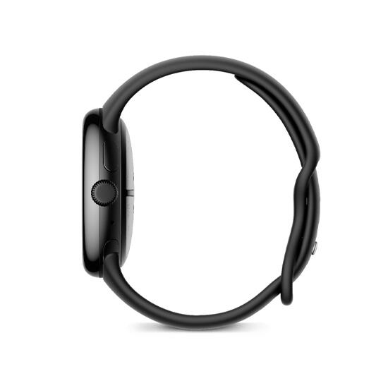 Google Pixel Watch 3 45mm Wi-Fi Matte Black Aluminium Case with Obsidian Active Band