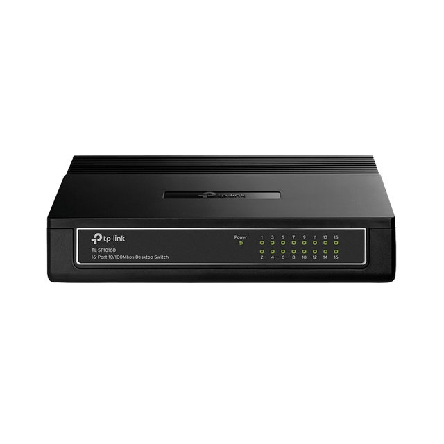 TP-Link TL-SF1016D Desktop Switch Black