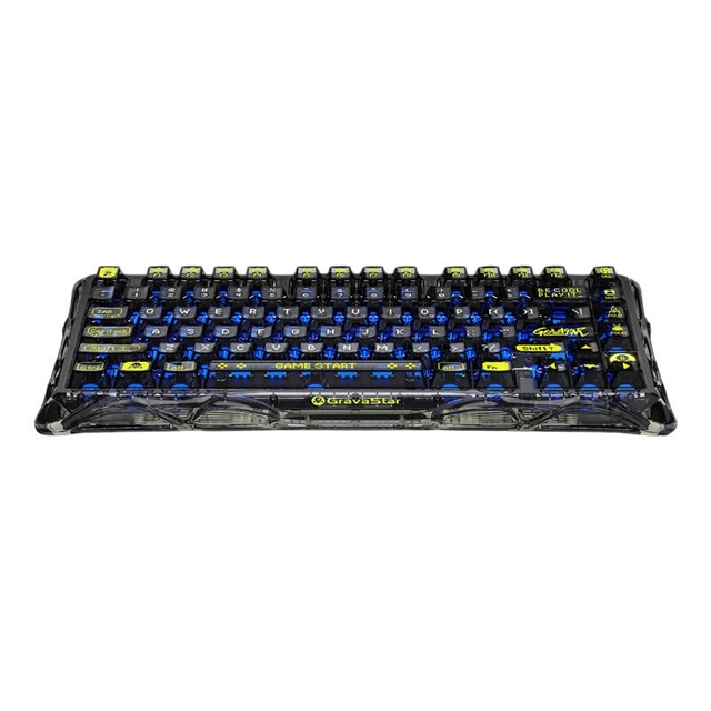 GravaStar Gaming Keyboard Mercury K1 Lite 75% Wireless Mechanical Transparent Black