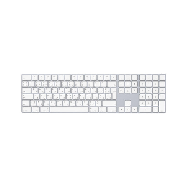 Apple Magic Keyboard with Numeric Keypad Wireless Rechargable Silver MQ052RS/A Silver