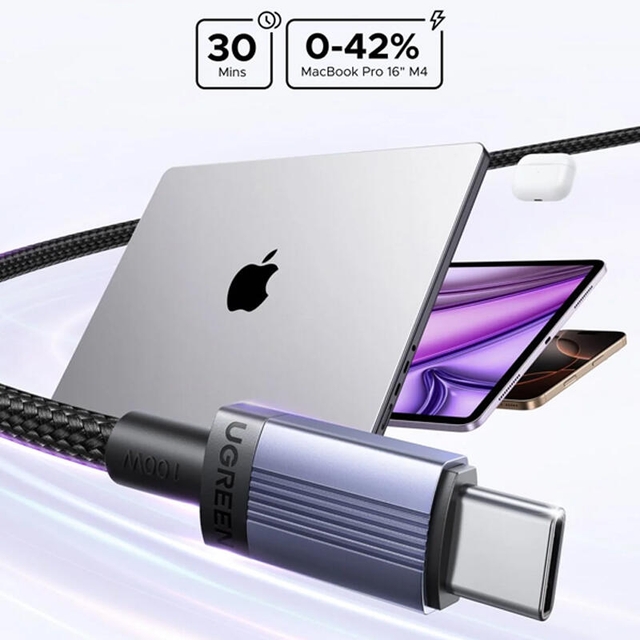 Ugreen 240W Type-C to Type-C PD Fast Charging Cable 1m 65907 Grey
