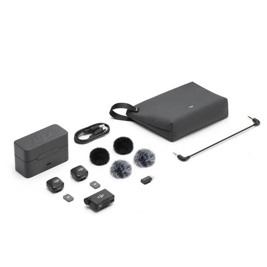 DJI MIC MINI 2 TX + 1 RX + CHARGING CASE Grey