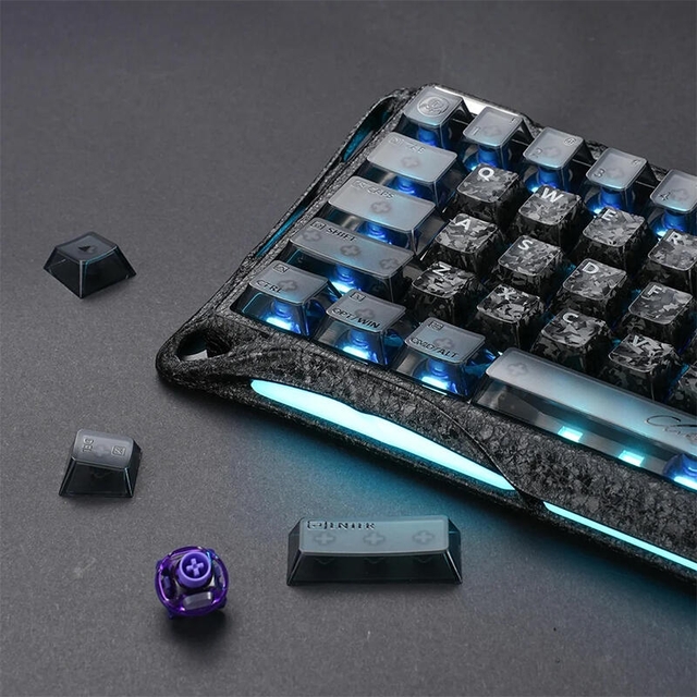 GravaStar Gaming Keyboard Mercury V60 Pro 60keys UFO Magnetic 8K GSV60PRO_CF_BLK Cyber Frost Black