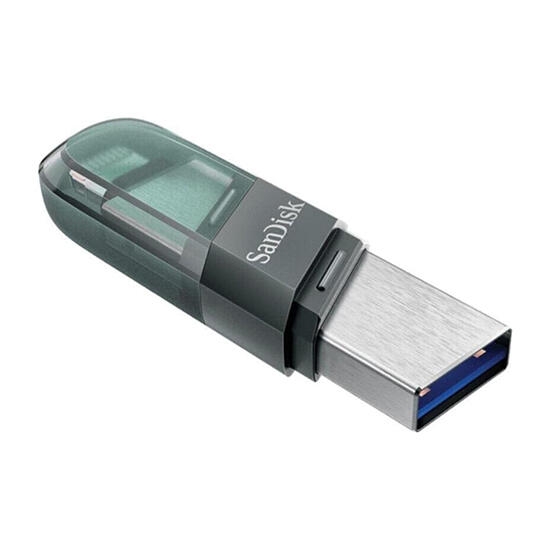 SanDisk iXpand Flash Drive Flip 256GB Type A+Lightning SDIX90N-256G-GN6NE Green