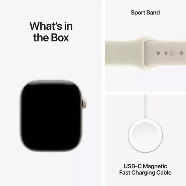 Apple Watch Series 12 GPS 42mm Pearl White Ceramic Case with Sand Sport Band