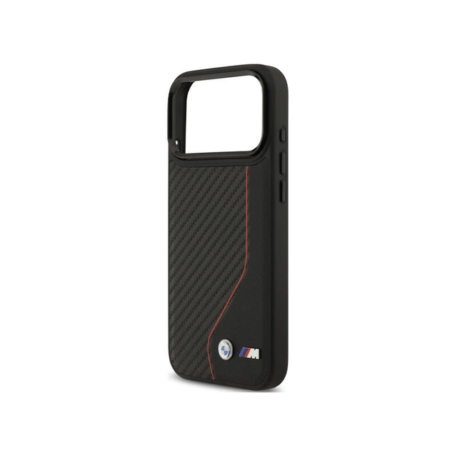 BMW HC M Magsafe PU Carbon Line & Logo Iphone 17 Pro Max BMHMP17X25PCCSCKR Red