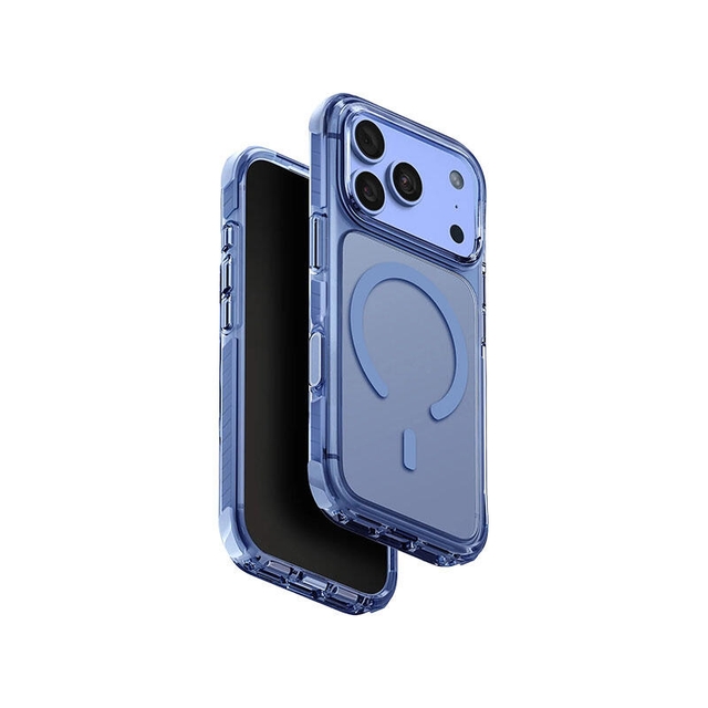 Uniq Hybrid Magclick Charging Combat Apple iPhone 18 Pro Polar Blue