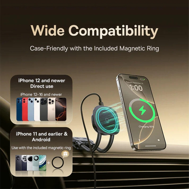 Baseus PrimeTrip C03s Pro Magnetic Wireless Car Charger Mount C0013B01 Cosmic Black